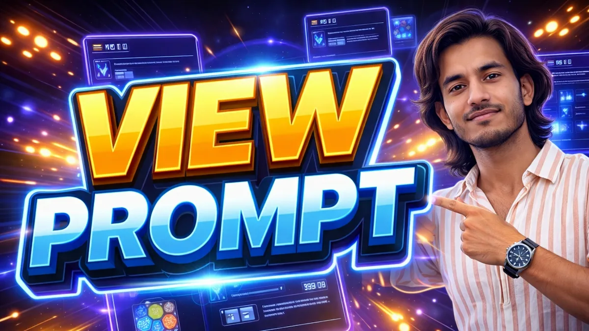 View prompt banner for AI image